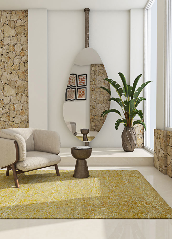 chaos theory by kavi gold wool and bamboo silk Hand Knotted Rug - OtherShot2 chaos theory by kavi gold wool and bamboo silk Hand Knotted Rug - OtherShot2