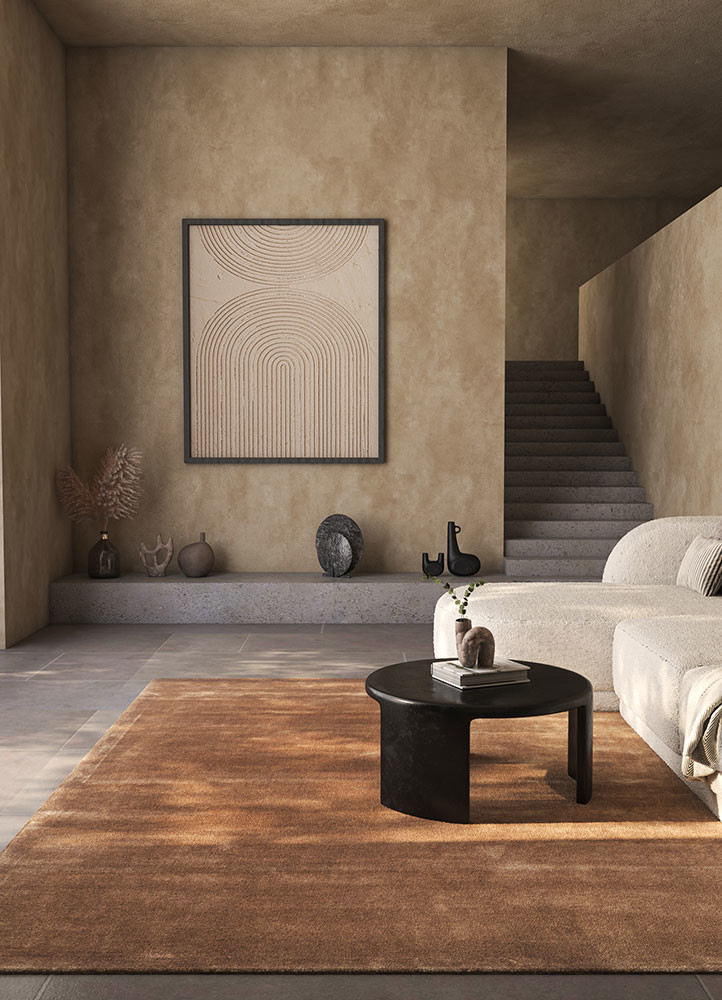 cera beige and brown viscose Hand Tufted Rug - OtherShot2 cera beige and brown viscose Hand Tufted Rug - OtherShot2