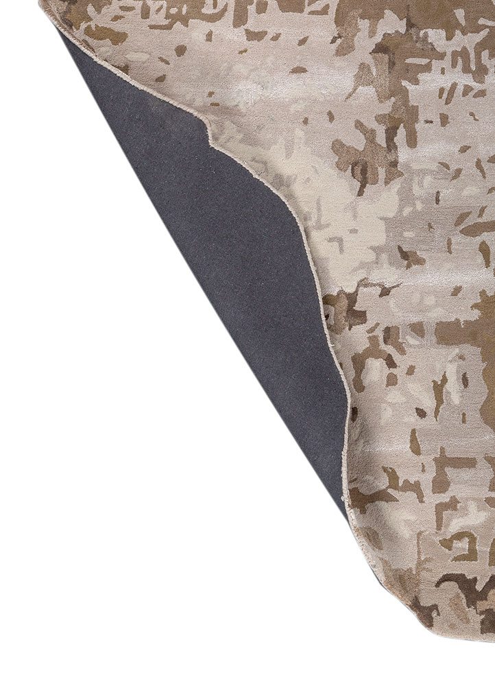 genesis ivory wool and viscose Hand Tufted Rug - Perspective