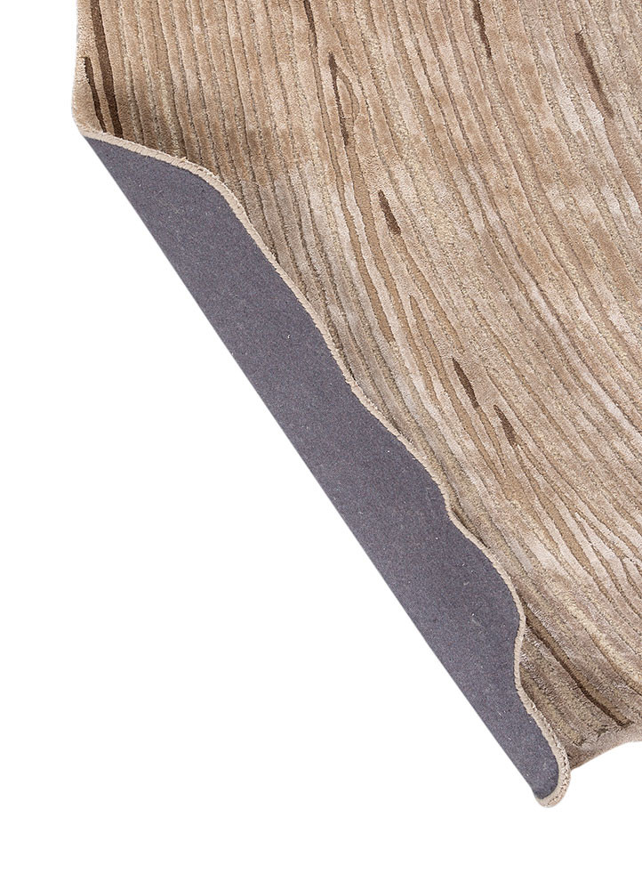 infini beige and brown wool and viscose Hand Tufted Rug - Perspective infini beige and brown wool and viscose Hand Tufted Rug - Perspective