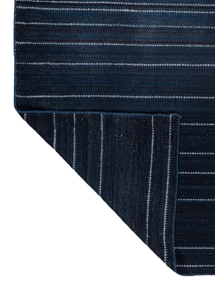 abrash blue wool Flat Weaves Rug - Perspective abrash blue wool Flat Weaves Rug - Perspective