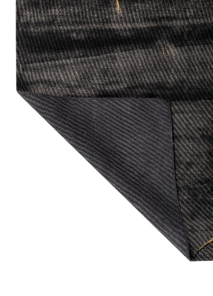 azalea grey and black bamboo silk and zari Hand Knotted Rug - Perspective azalea grey and black bamboo silk and zari Hand Knotted Rug - Perspective