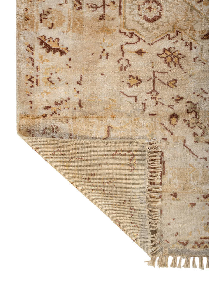 aprezo grey and black viscose Hand Knotted Rug - Perspective aprezo grey and black viscose Hand Knotted Rug - Perspective
