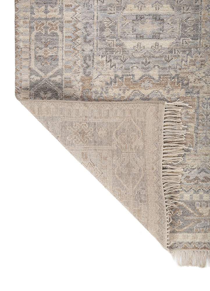savana grey and black wool Hand Knotted Rug - Perspective savana grey and black wool Hand Knotted Rug - Perspective