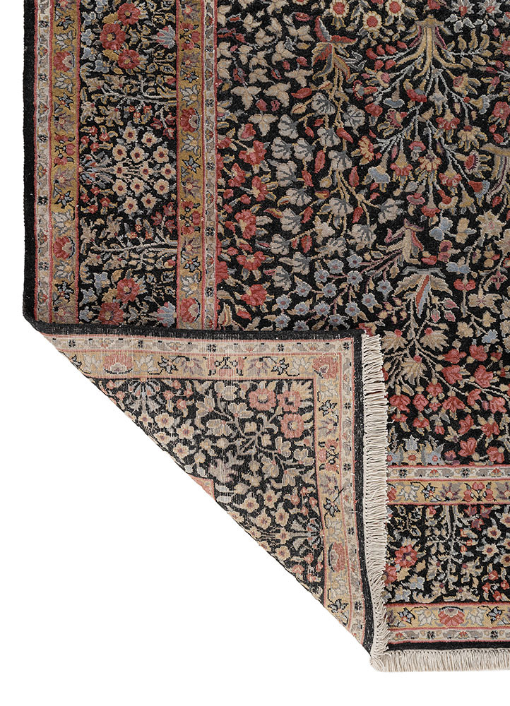 gulmarg grey and black wool and silk Hand Knotted Rug - Perspective gulmarg grey and black wool and silk Hand Knotted Rug - Perspective