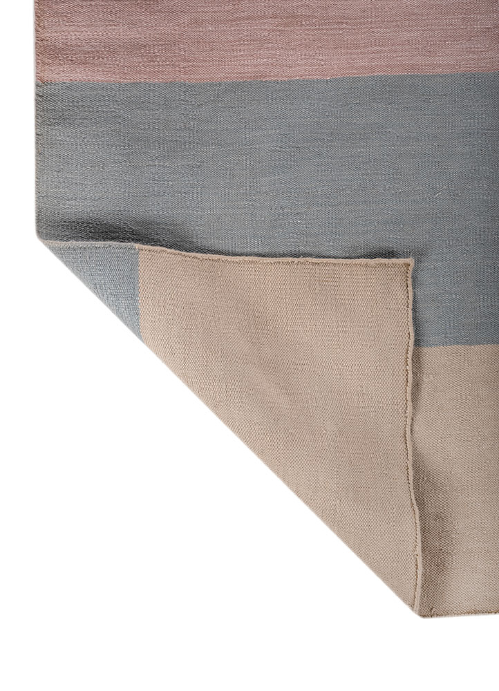 indusbar ivory polyester Flat Weaves Rug - Perspective