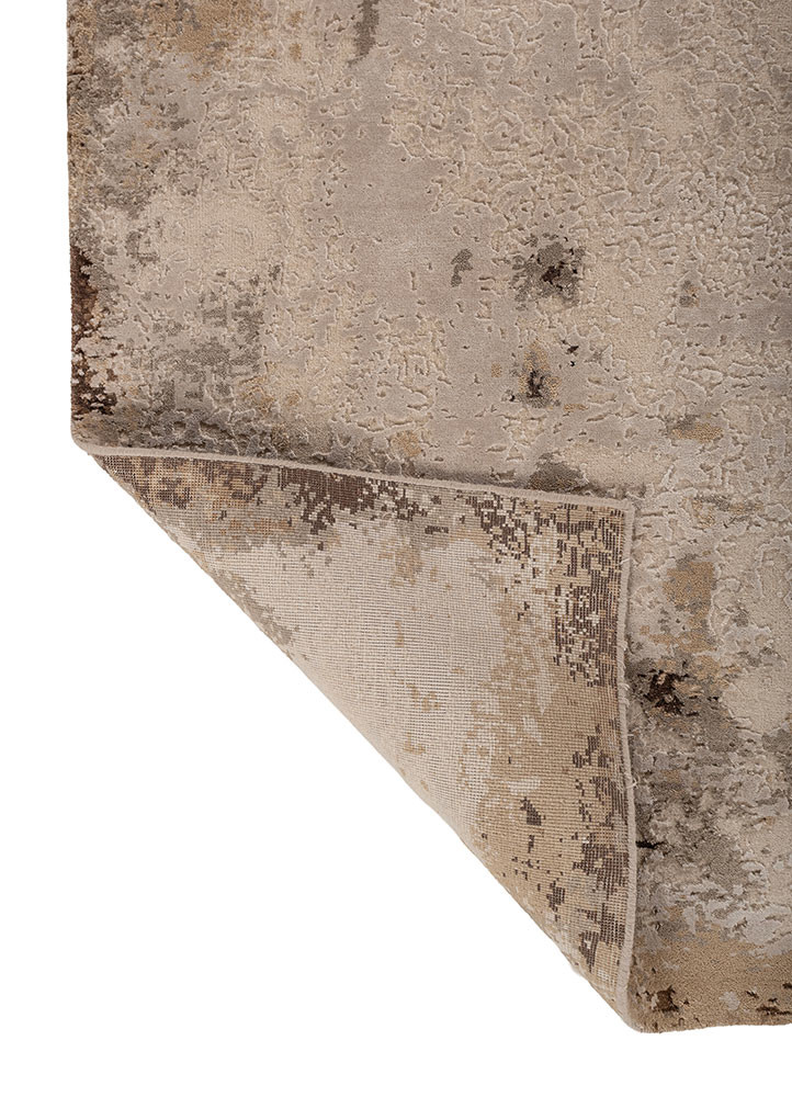 chaos theory by kavi ivory wool and bamboo silk Hand Knotted Rug - Perspective chaos theory by kavi ivory wool and bamboo silk Hand Knotted Rug - Perspective