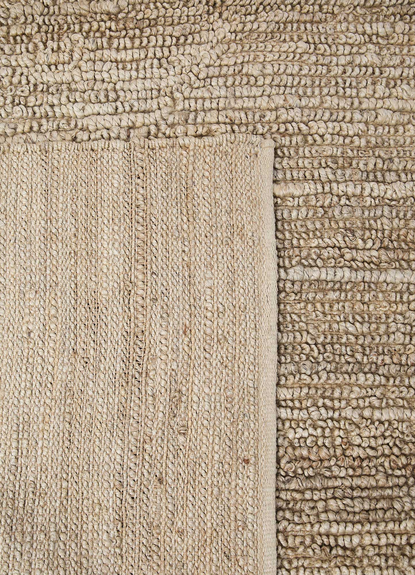 nomadic threads beige and brown jute and hemp Flat Weaves Rug - Perspective