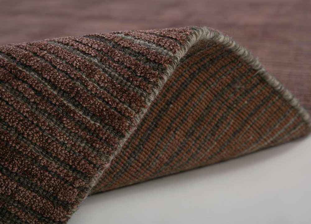 basis beige and brown wool and bamboo silk Hand Loom Rug - Perspective basis beige and brown wool and bamboo silk Hand Loom Rug - Perspective