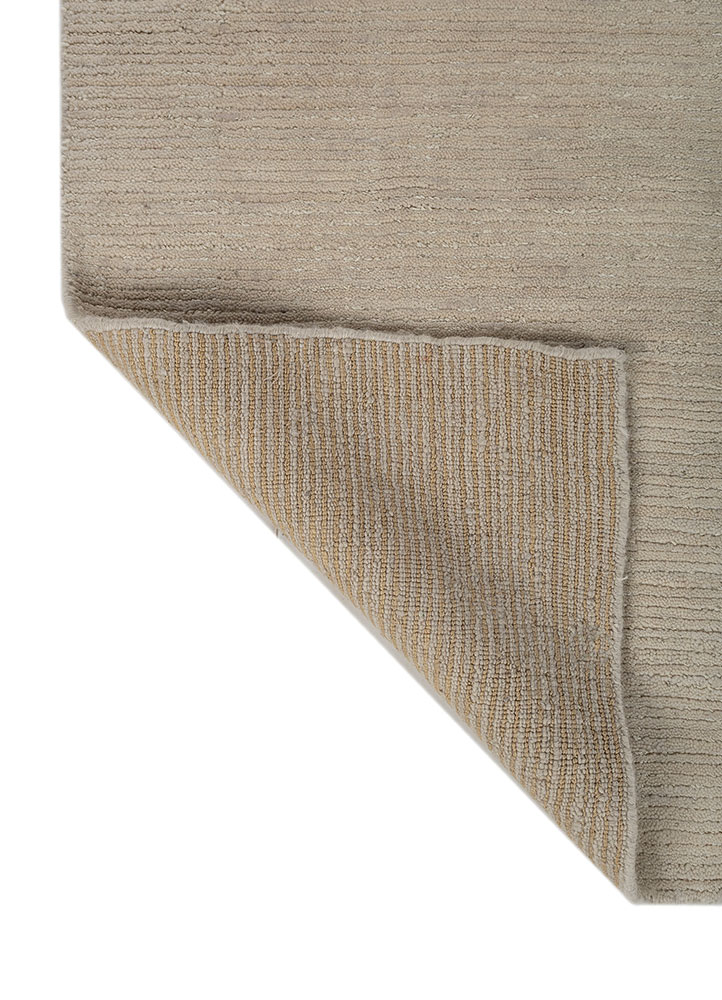 contour ivory wool Hand Loom Rug - Perspective