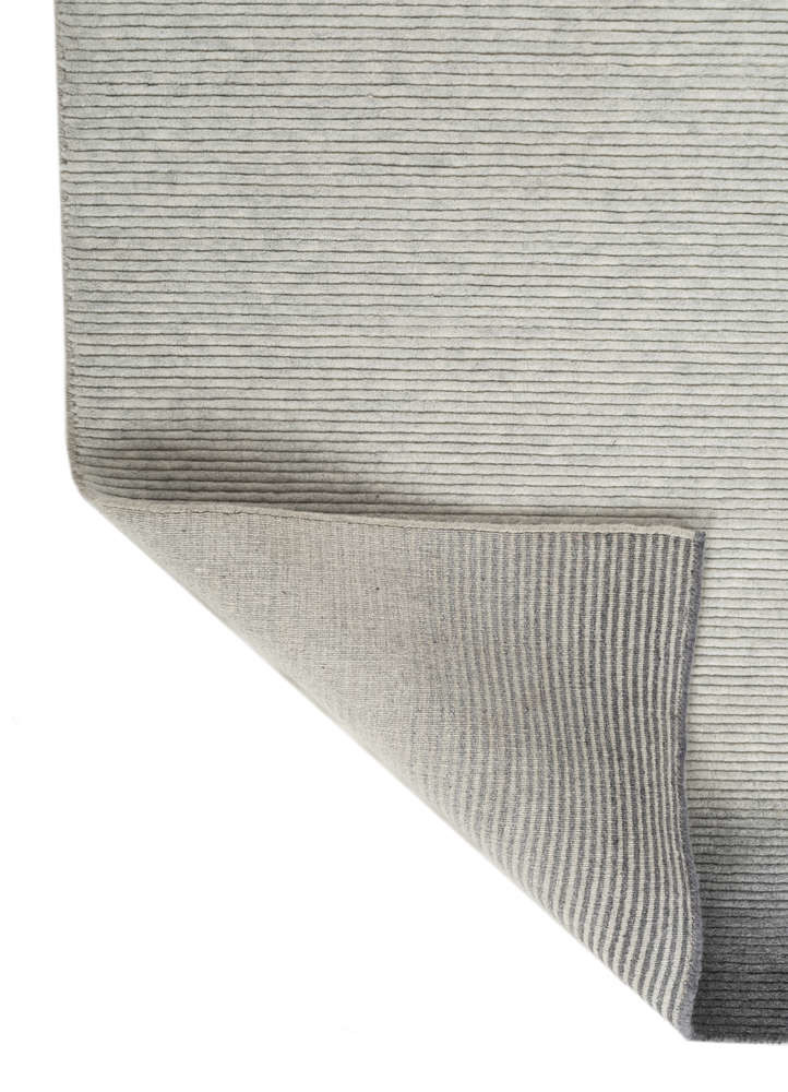 jean grey and black wool Hand Loom Rug - Perspective jean grey and black wool Hand Loom Rug - Perspective