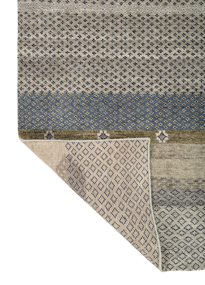 savana blue wool Hand Knotted Rug - Perspective savana blue wool Hand Knotted Rug - Perspective