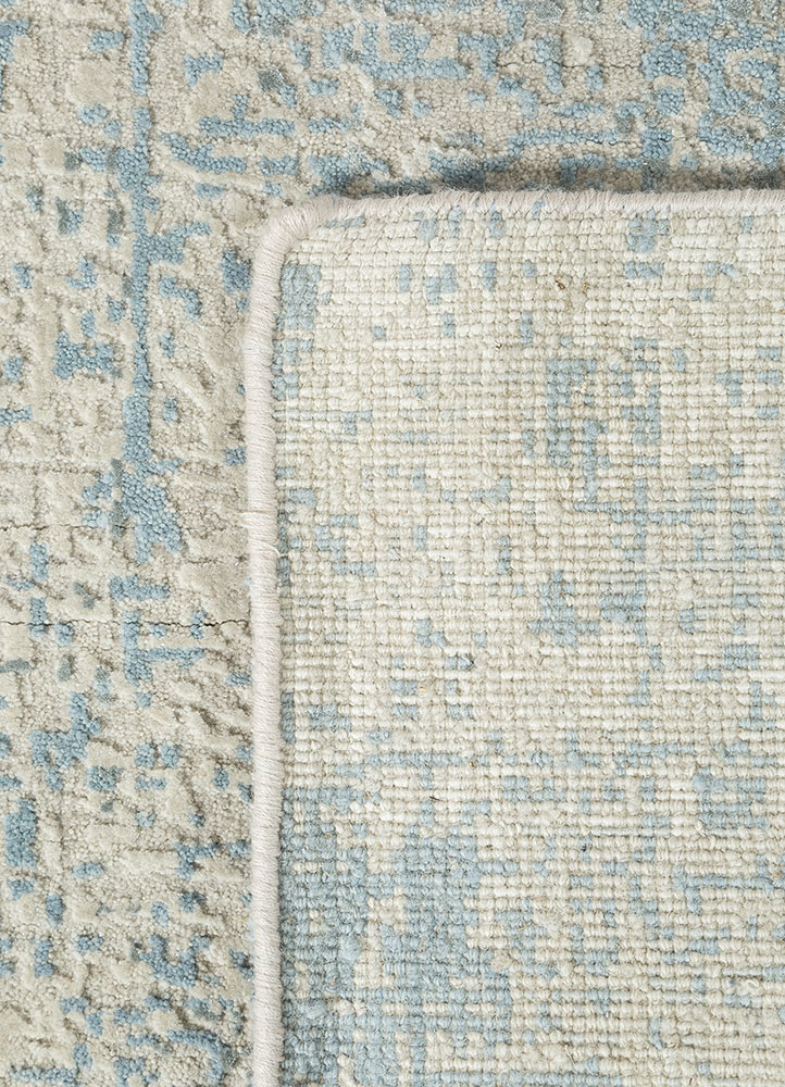 uvenuti beige and brown wool and bamboo silk Hand Knotted Rug - Perspective