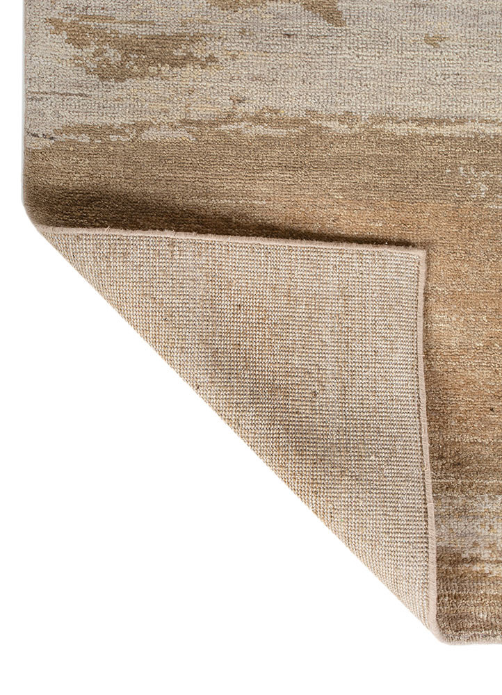 entropy beige and brown wool Hand Knotted Rug - Perspective entropy beige and brown wool Hand Knotted Rug - Perspective
