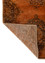 vintage red and orange wool Hand Knotted Rug - Perspective vintage red and orange wool Hand Knotted Rug - Perspective