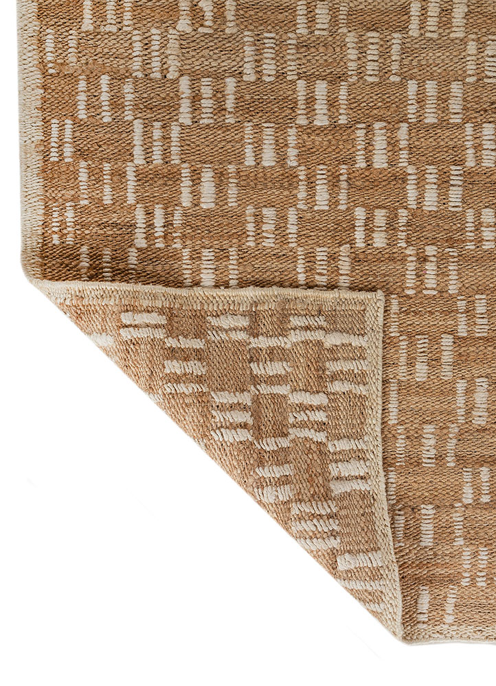 nomadic threads beige and brown jute and hemp Flat Weaves Rug - Perspective