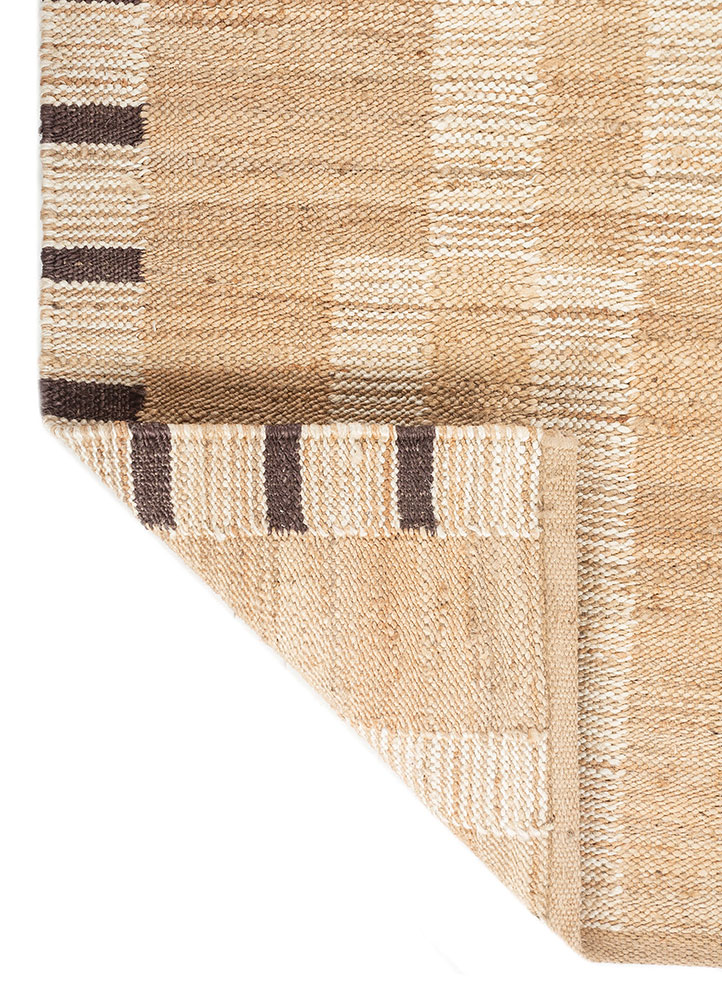 nomadic threads beige and brown  jute and hemp Flat Weaves Rug - Perspective