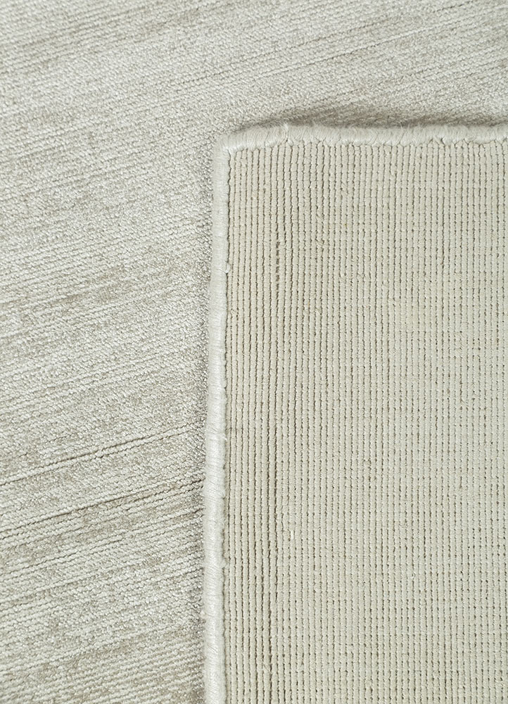 basis grey and black viscose Hand Loom Rug - Perspective