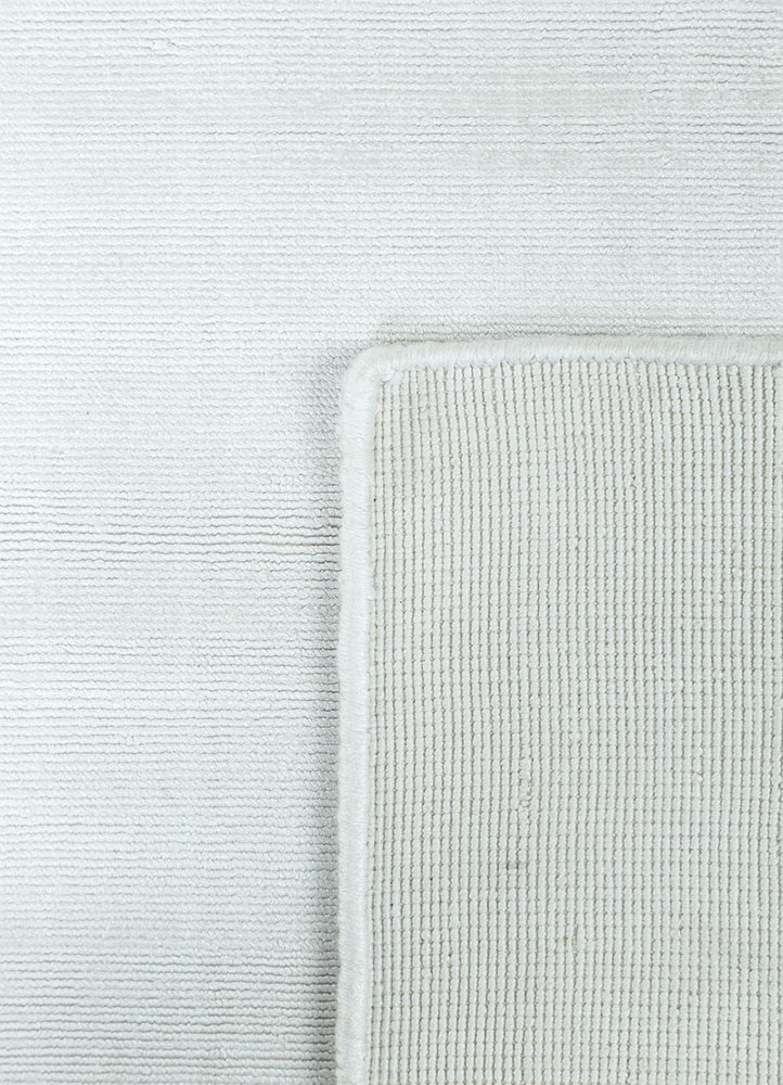 basis ivory viscose Hand Loom Rug - Perspective