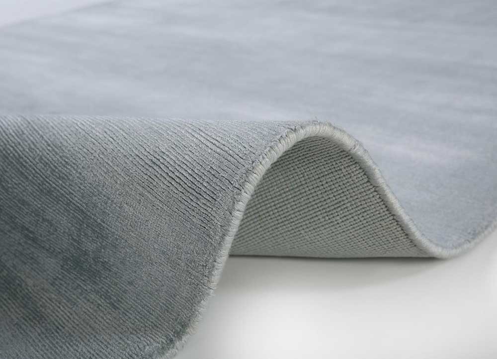 basis blue viscose Hand Loom Rug - Perspective basis blue viscose Hand Loom Rug - Perspective