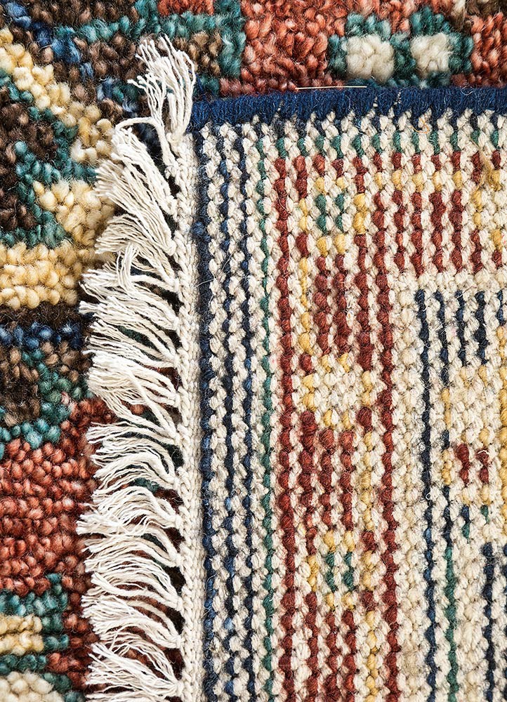 savana multi wool Hand Knotted Rug - Perspective savana multi wool Hand Knotted Rug - Perspective