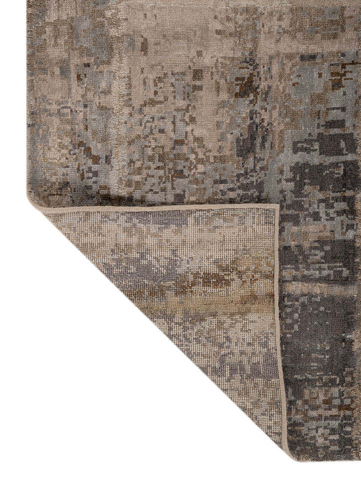 provenance blue wool and bamboo silk Hand Knotted Rug - Perspective provenance blue wool and bamboo silk Hand Knotted Rug - Perspective