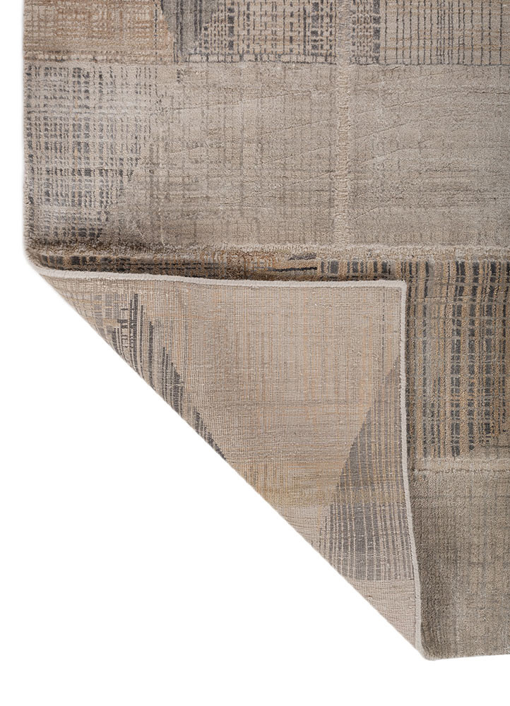 provenance grey and black wool and bamboo silk Hand Knotted Rug - Perspective provenance grey and black wool and bamboo silk Hand Knotted Rug - Perspective