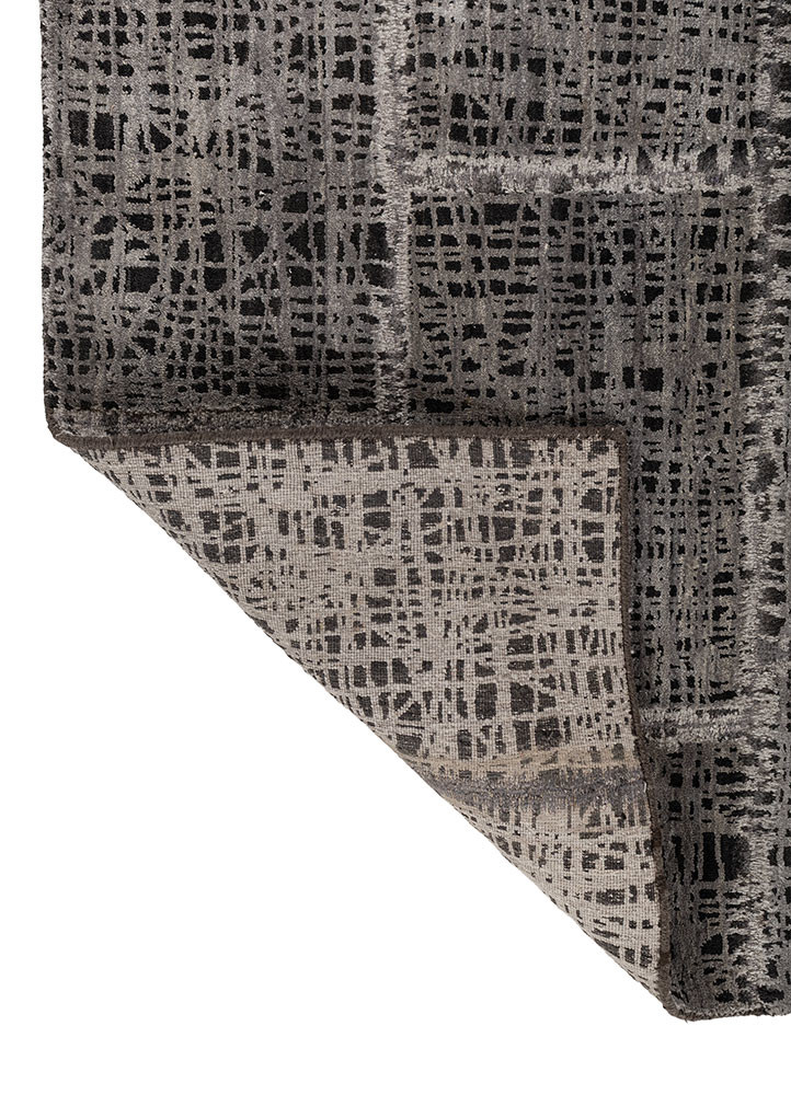 provenance blue wool and bamboo silk Hand Knotted Rug - Perspective provenance blue wool and bamboo silk Hand Knotted Rug - Perspective