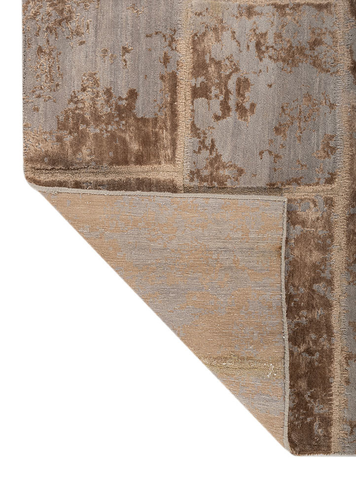 provenance grey and black wool and bamboo silk Hand Knotted Rug - Perspective provenance grey and black wool and bamboo silk Hand Knotted Rug - Perspective