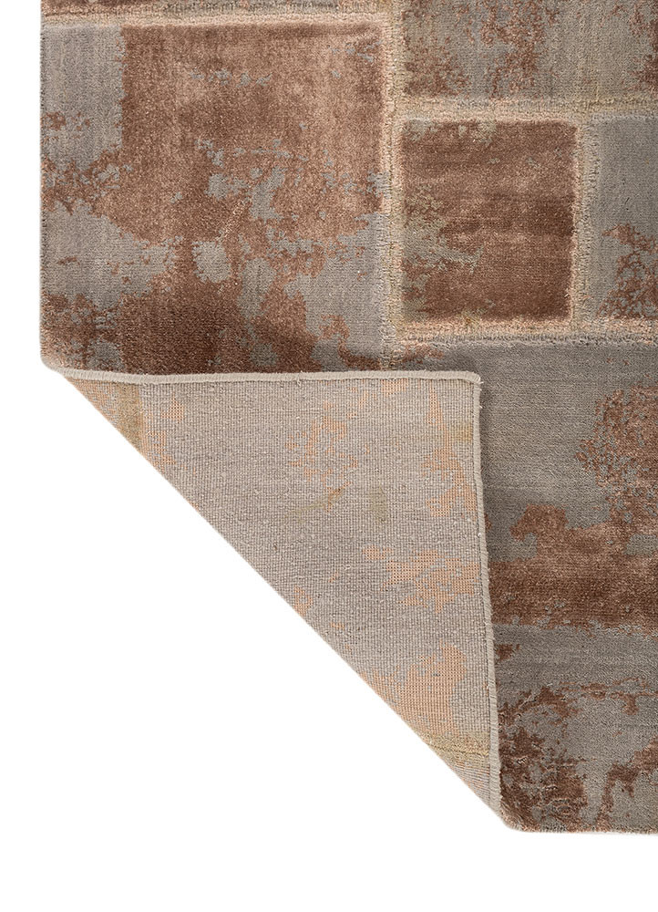provenance grey and black wool and bamboo silk Hand Knotted Rug - Perspective provenance grey and black wool and bamboo silk Hand Knotted Rug - Perspective