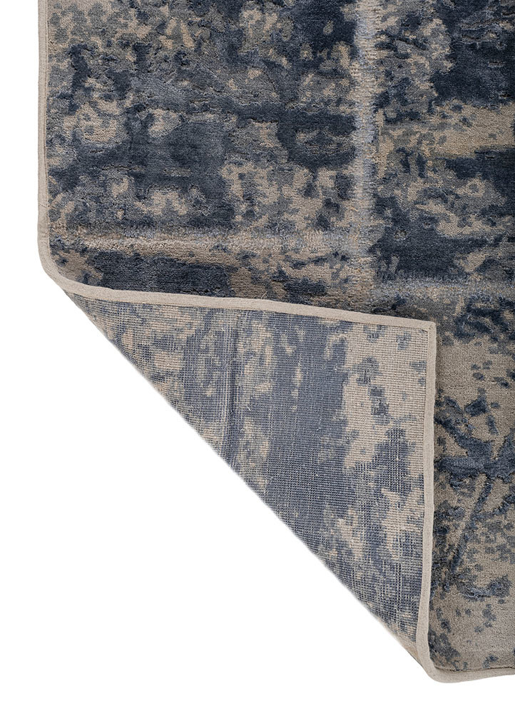 provenance grey and black wool and bamboo silk Hand Knotted Rug - Perspective provenance grey and black wool and bamboo silk Hand Knotted Rug - Perspective