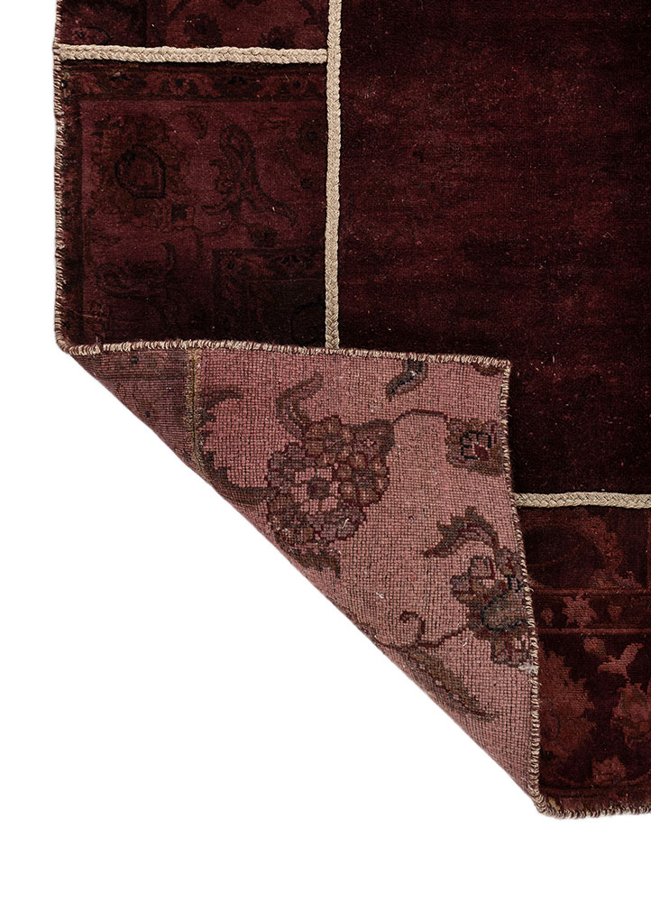 aprezo red and orange wool Hand Knotted Rug - Perspective aprezo red and orange wool Hand Knotted Rug - Perspective