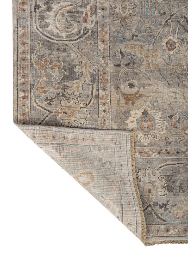 aprezo blue silk Hand Knotted Rug - Perspective aprezo blue silk Hand Knotted Rug - Perspective