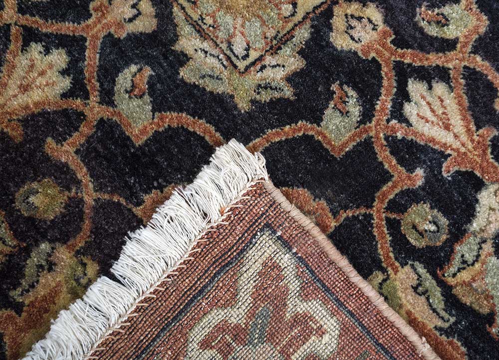 amani beige and brown wool Hand Knotted Rug - Perspective