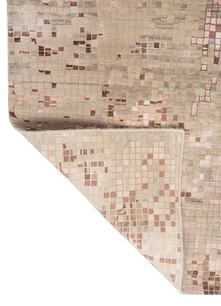 hidden by kavi ivory wool and bamboo silk Hand Knotted Rug - Perspective hidden by kavi ivory wool and bamboo silk Hand Knotted Rug - Perspective