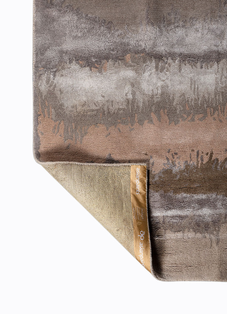 genesis ivory wool and viscose Hand Tufted Rug - Perspective