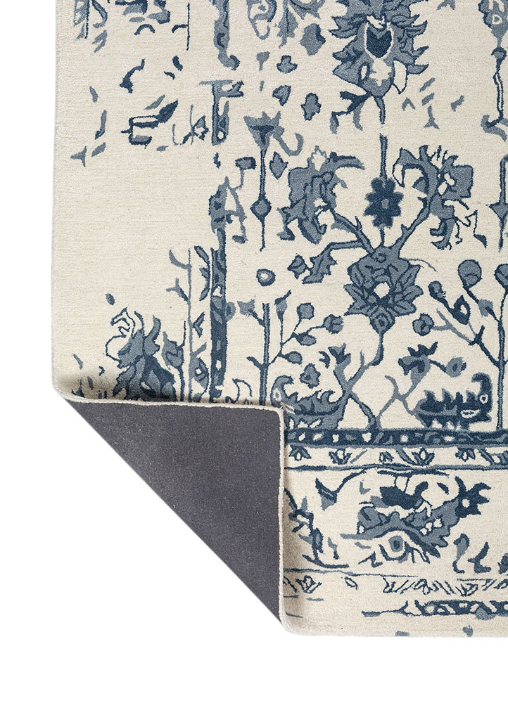 imara ivory wool and viscose Hand Tufted Rug - Perspective imara ivory wool and viscose Hand Tufted Rug - Perspective