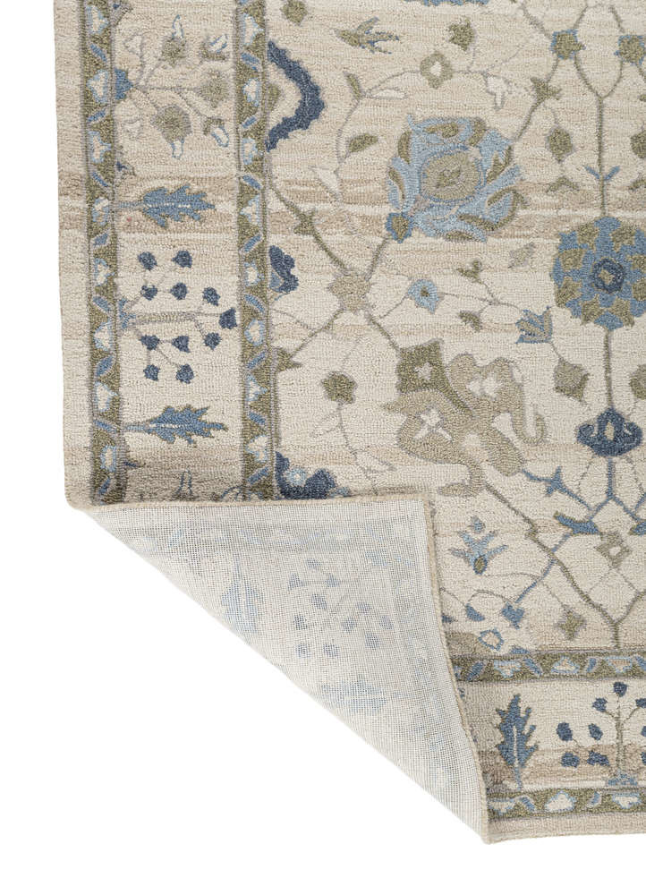 mythos ivory wool Hand Tufted Rug - Perspective mythos ivory wool Hand Tufted Rug - Perspective