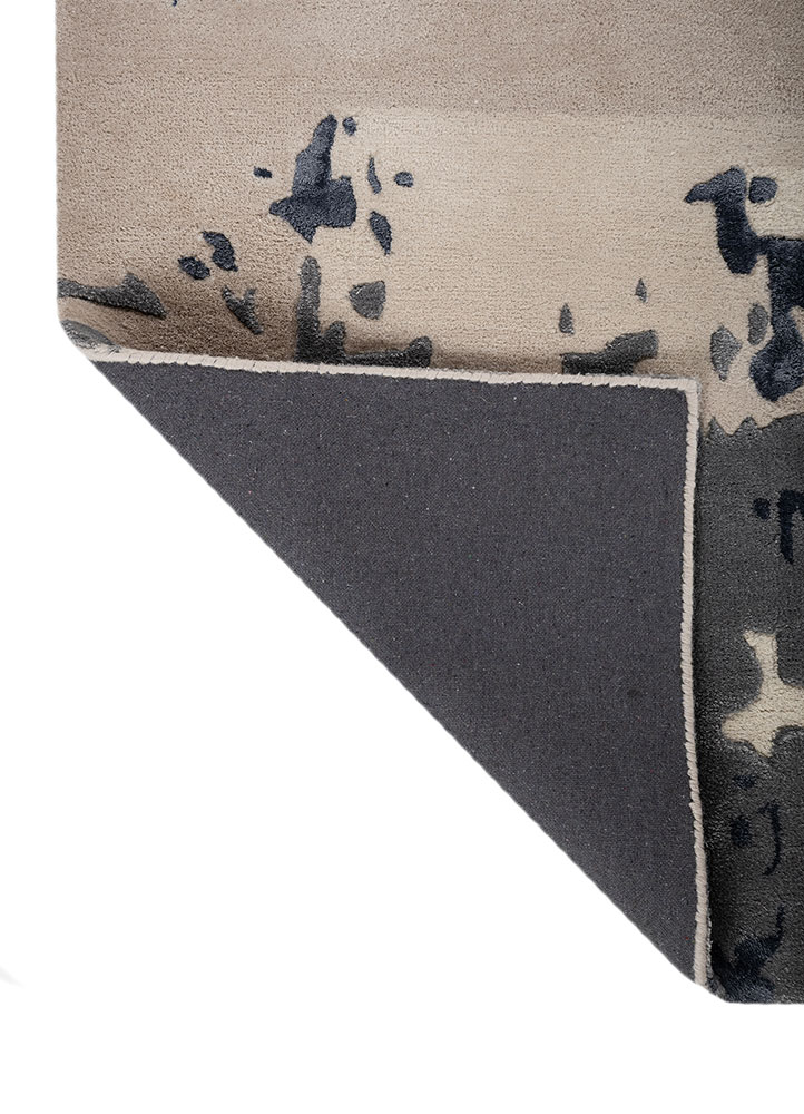 genesis ivory wool and viscose Hand Tufted Rug - Perspective