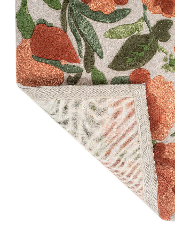 nebulora ivory wool and viscose Hand Tufted Rug - Perspective