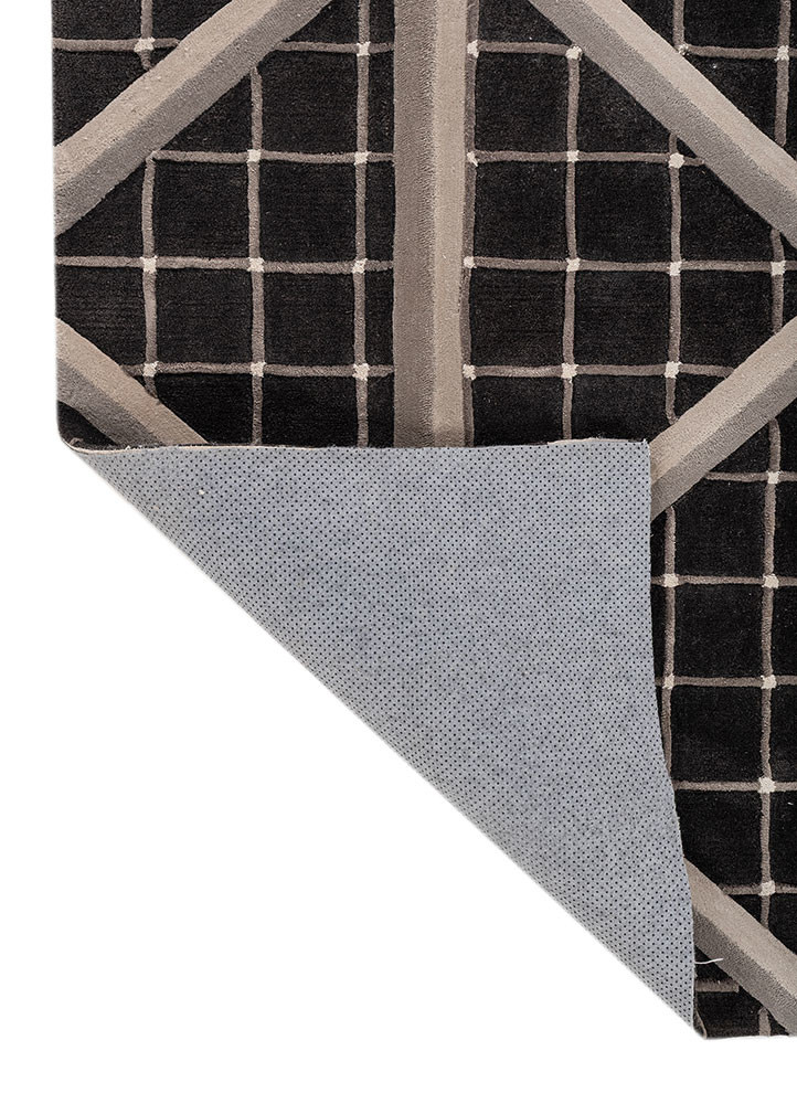 faces blue wool and viscose Hand Tufted Rug - Perspective faces blue wool and viscose Hand Tufted Rug - Perspective