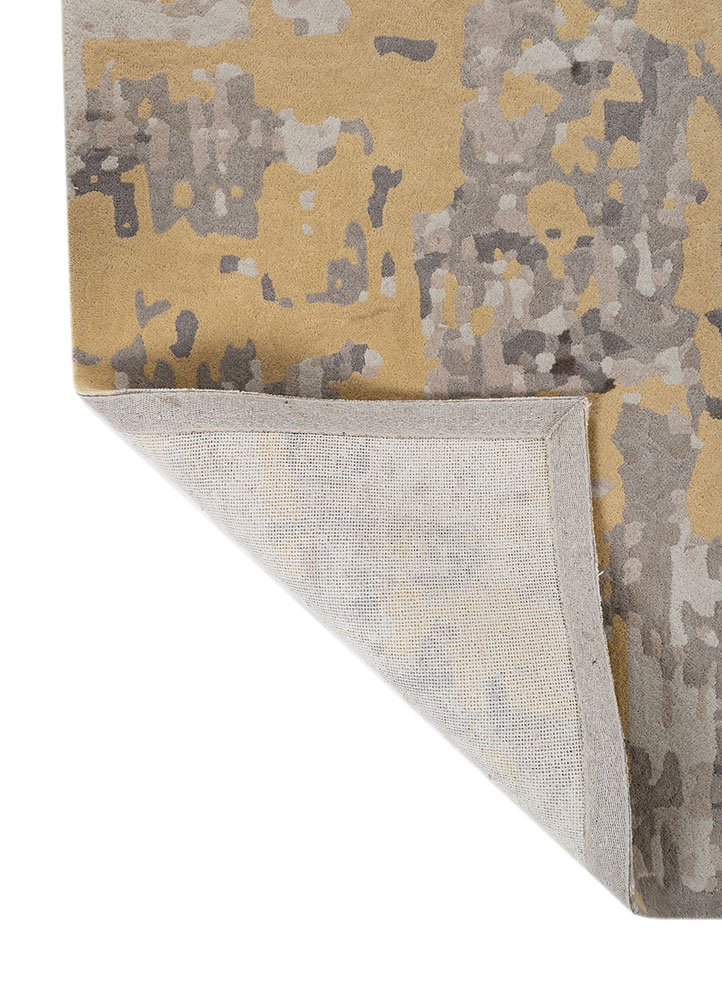 genesis grey and black wool Hand Tufted Rug - Perspective