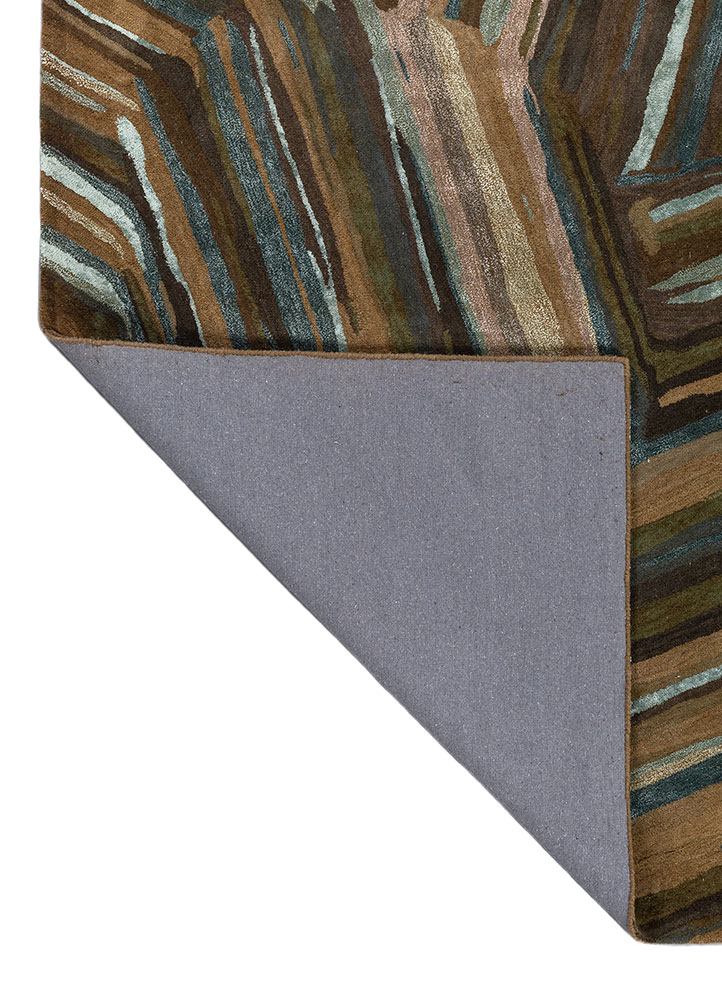 genesis blue wool and viscose Hand Tufted Rug - Perspective genesis blue wool and viscose Hand Tufted Rug - Perspective