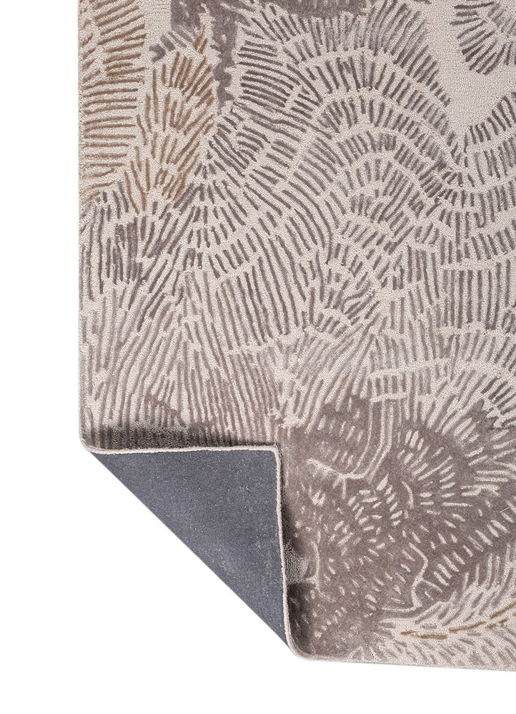 white noise ivory wool and viscose Hand Tufted Rug - Perspective white noise ivory wool and viscose Hand Tufted Rug - Perspective