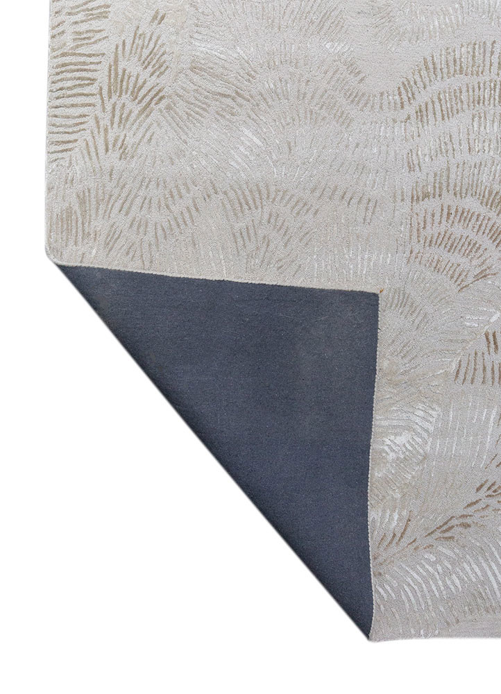 white noise ivory wool and viscose Hand Tufted Rug - Perspective white noise ivory wool and viscose Hand Tufted Rug - Perspective