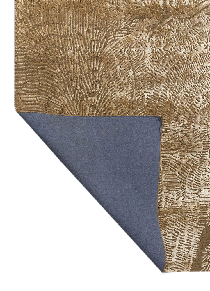 white noise beige and brown wool and viscose Hand Tufted Rug - Perspective white noise beige and brown wool and viscose Hand Tufted Rug - Perspective