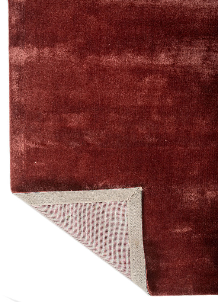 cera red and orange viscose Hand Tufted Rug - Perspective