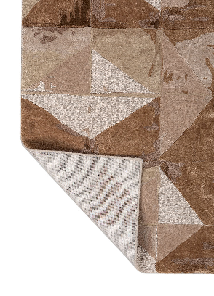 genesis ivory wool and viscose Hand Tufted Rug - Perspective