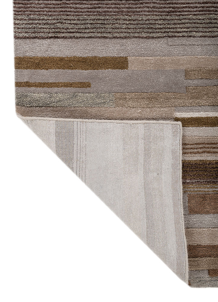 acar grey and black wool and viscose Hand Tufted Rug - Perspective acar grey and black wool and viscose Hand Tufted Rug - Perspective