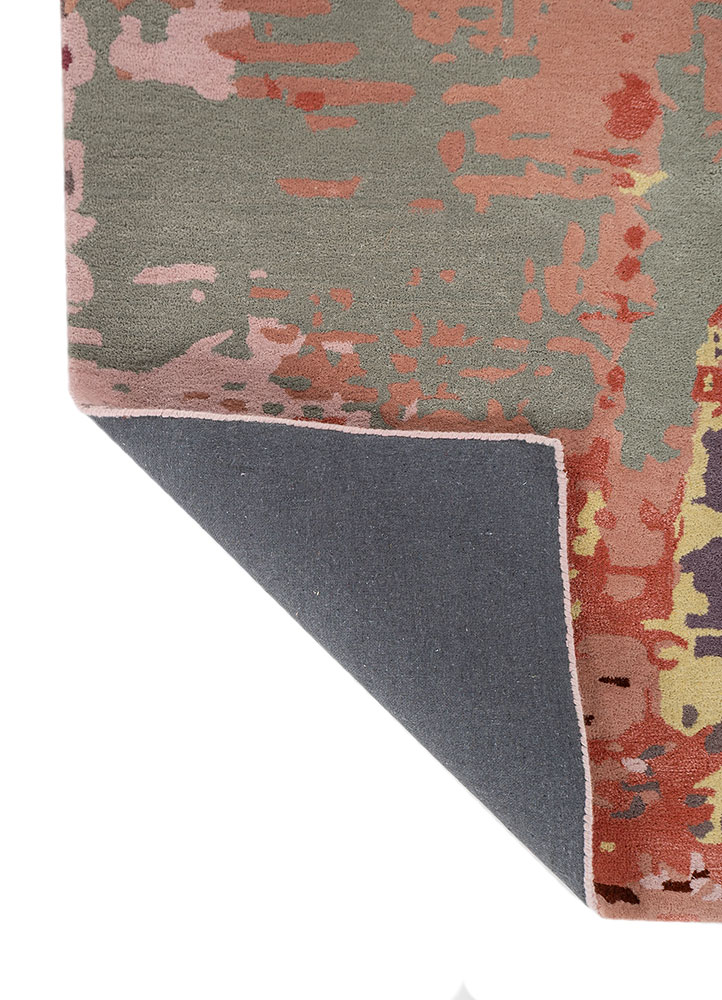 genesis pink and purple wool Hand Tufted Rug - Perspective genesis pink and purple wool Hand Tufted Rug - Perspective